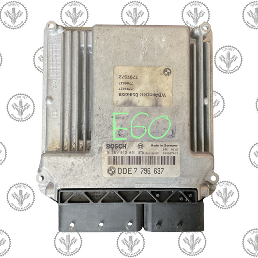 BMW E60 530D Engine ECU DDE 7 796 637