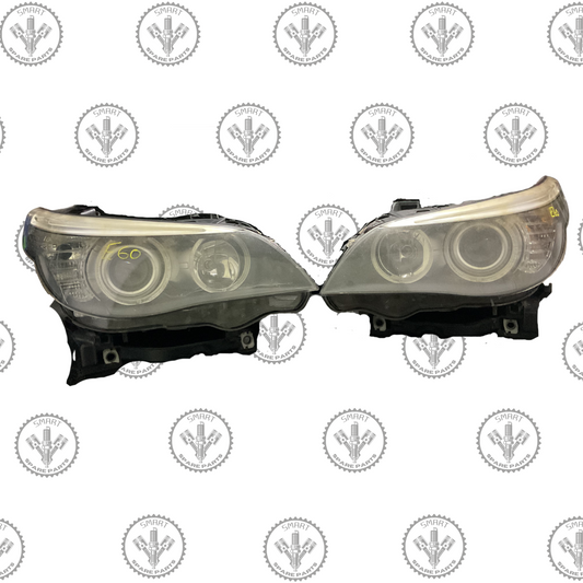 BMW E60 E61 Halogen Headlight Set (Left & Right) 7177729 7177730